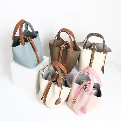 Sac à main en cuir de vache souple, panier de couche de sauna XVI, sac de détermination durable, fabriqué en Chine, nouvelle mode, 2024, E27