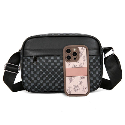 Sacs à bandoulière d'affaires légers et décontractés pour hommes, sacoche en cuir PU, sacs à bandoulière confortables à large sangle de styliste