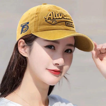 Casquette de Baseball en coton pour Sports de plein air, à la mode, pour femmes, décontractée, rétro, broderie, pour hommes, Hip Hop, rebond, chapeau à rabat