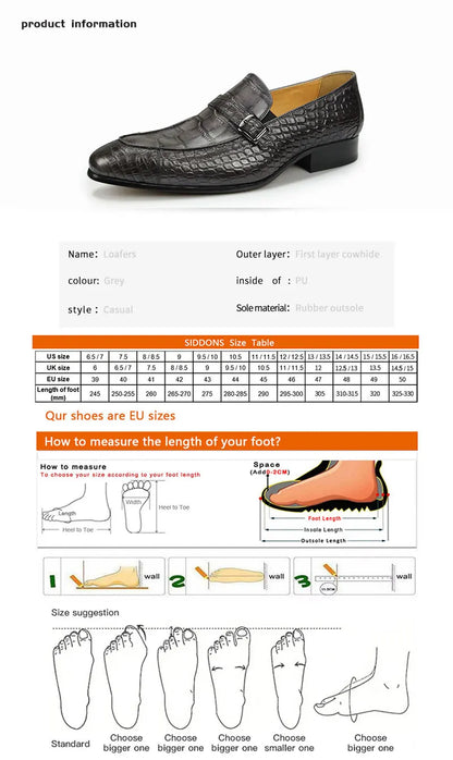 Mocassins en cuir pour hommes, chaussures imprimées serpent, décontractées, confortables, résistantes à l'usure, de luxe, couleur noir et gris