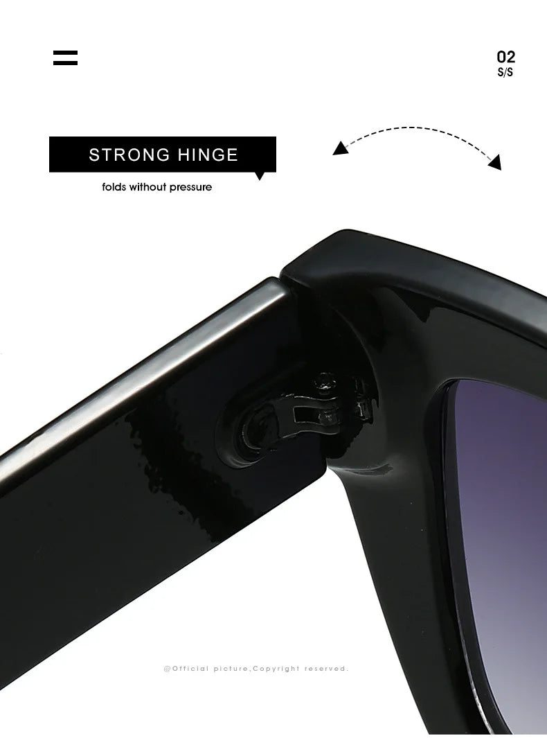 Lunettes de soleil vintage pour hommes et femmes, protection UV, forme carrée, haute qualité, style tendance