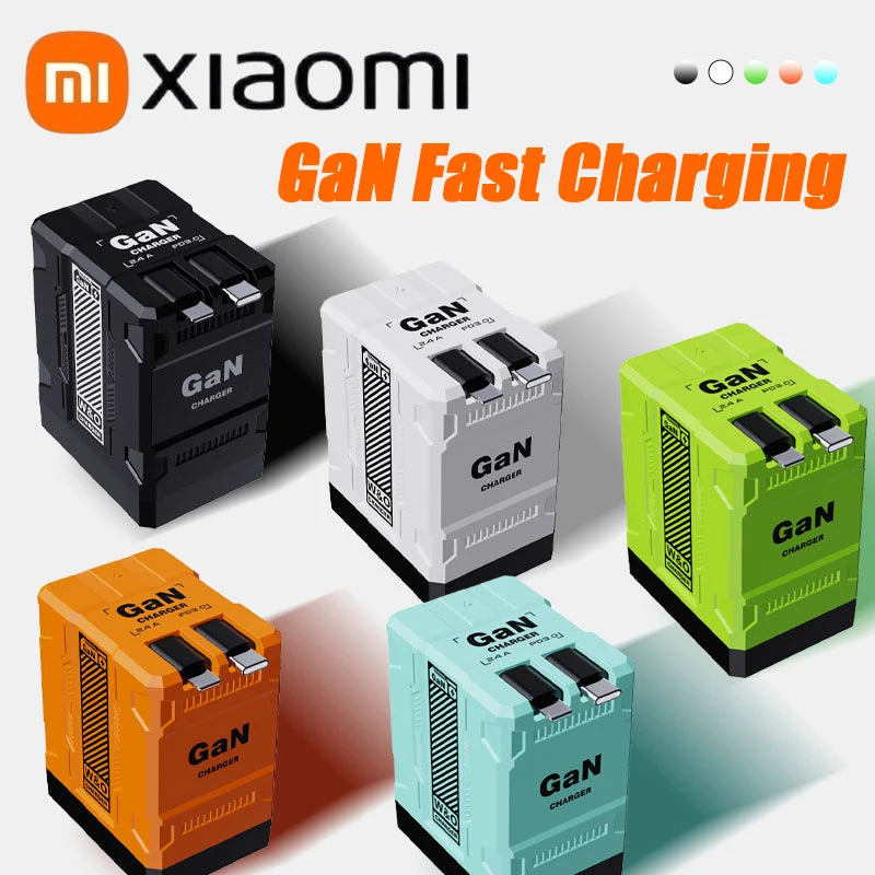 Xiaomi GAN 20W chargeur Ultra rapide Type C éclairage PD 3.0 charge de téléphone portable prise US/EU/UK pour iPhone Samsung Huawei Xiaomi