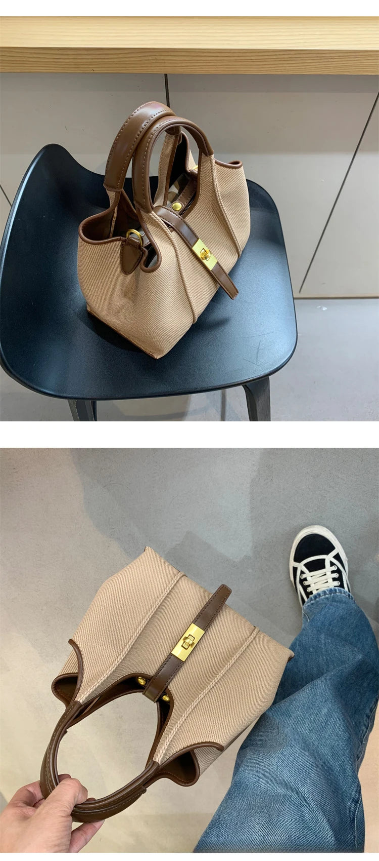 Sac à main, sacs pour femmes, sac E27 de haute qualité, sac en toile, sac fourre-tout à bandoulière pour femmes, nouvelle collection 2024