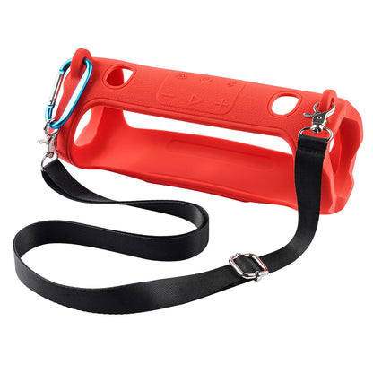 Étui de transport en Silicone pour haut-parleur Bluetooth Portable, housse de protection souple avec bandoulière pour haut-parleur JBL Charge 6