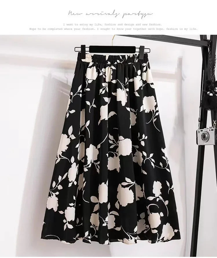 Grande taille femmes taille haute minceur hanche couvrant Maxi jupe été à la mode Rose demi-longueur jupe princesse manches Polo Nec