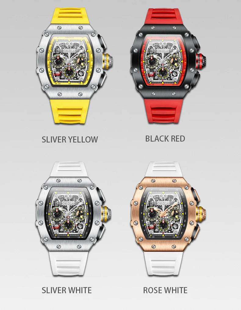 Montre Tonneau en Acier Inoxydable pour Homme, Horloge à Quartz, Étanche, Minuterie, Haute Qualité, Marque Célèbre, Mode Originale, Offre Spéciale