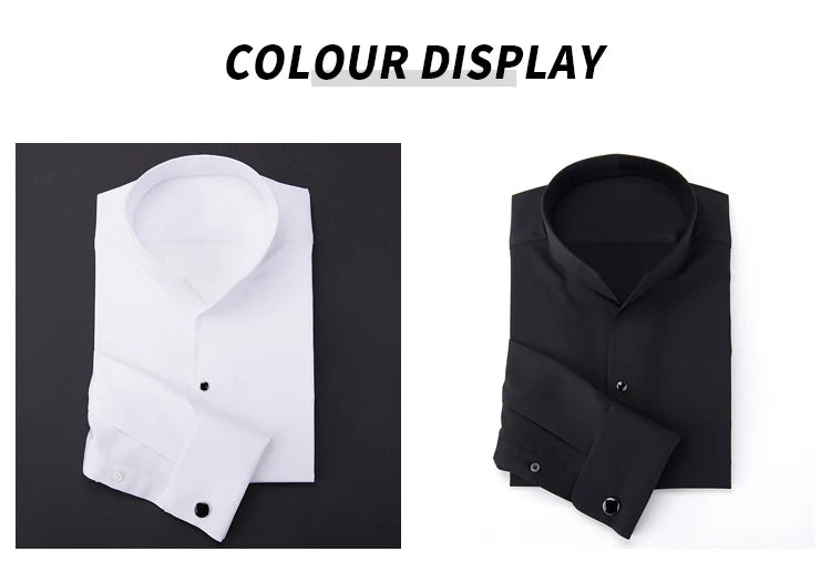 Chemise Française à Manches sulfpour Homme, Coupe Cintrée, Style Business Elite, pour Mariage, Printemps et Automne, 2024