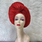 Turban de tête musulman pour femmes, Gele africain violet, casquettes déjà fabriquées, Auto Aso Oke, cravate de sauna Gele, chapeau rond pour dames, Z620-2 de fête