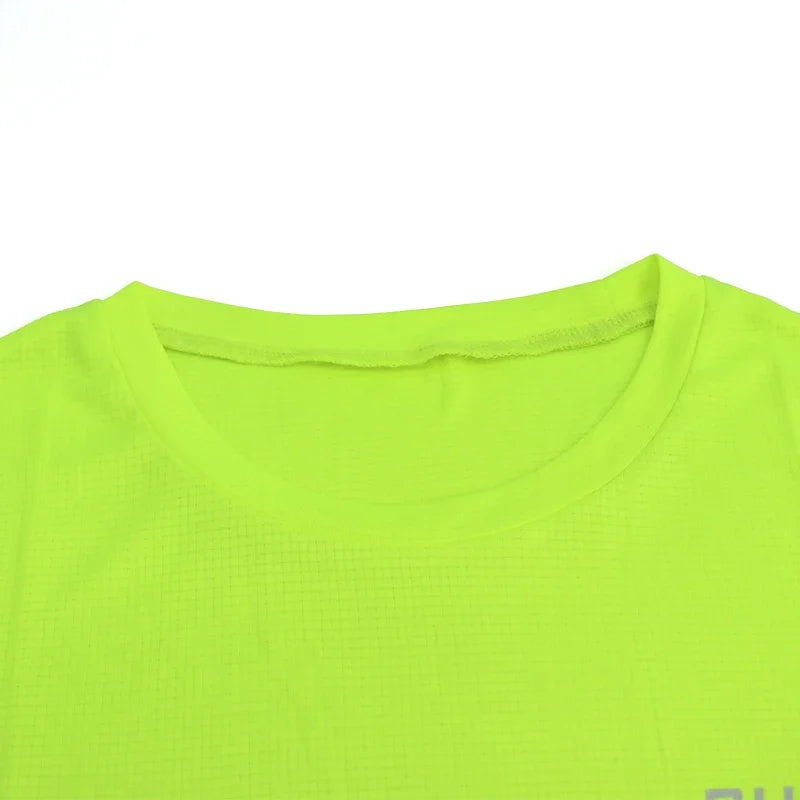 Été Sport Gym t-shirt hommes séchage rapide course musculation chemises hommes à manches courtes Fitness hauts surdimensionné brésil t-Shirt Jersey