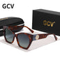 GCV marque acétate apparence brevet Design femmes papillon rectangulaire Triangle lunettes de soleil polarisées UV400 mode