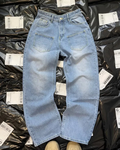 Y2K Baggy Jeans Harajuku vintage fleur de cerisier broderie haute qualité jeans streetwear Hip Hop gothique hommes femmes jeans à jambes larges