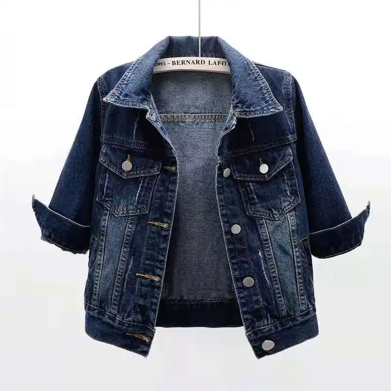 Femmes Denim veste printemps automne manteau court rose Jean vestes décontracté hauts violet jaune violet bleu hauts amples dame vêtements d'extérieur