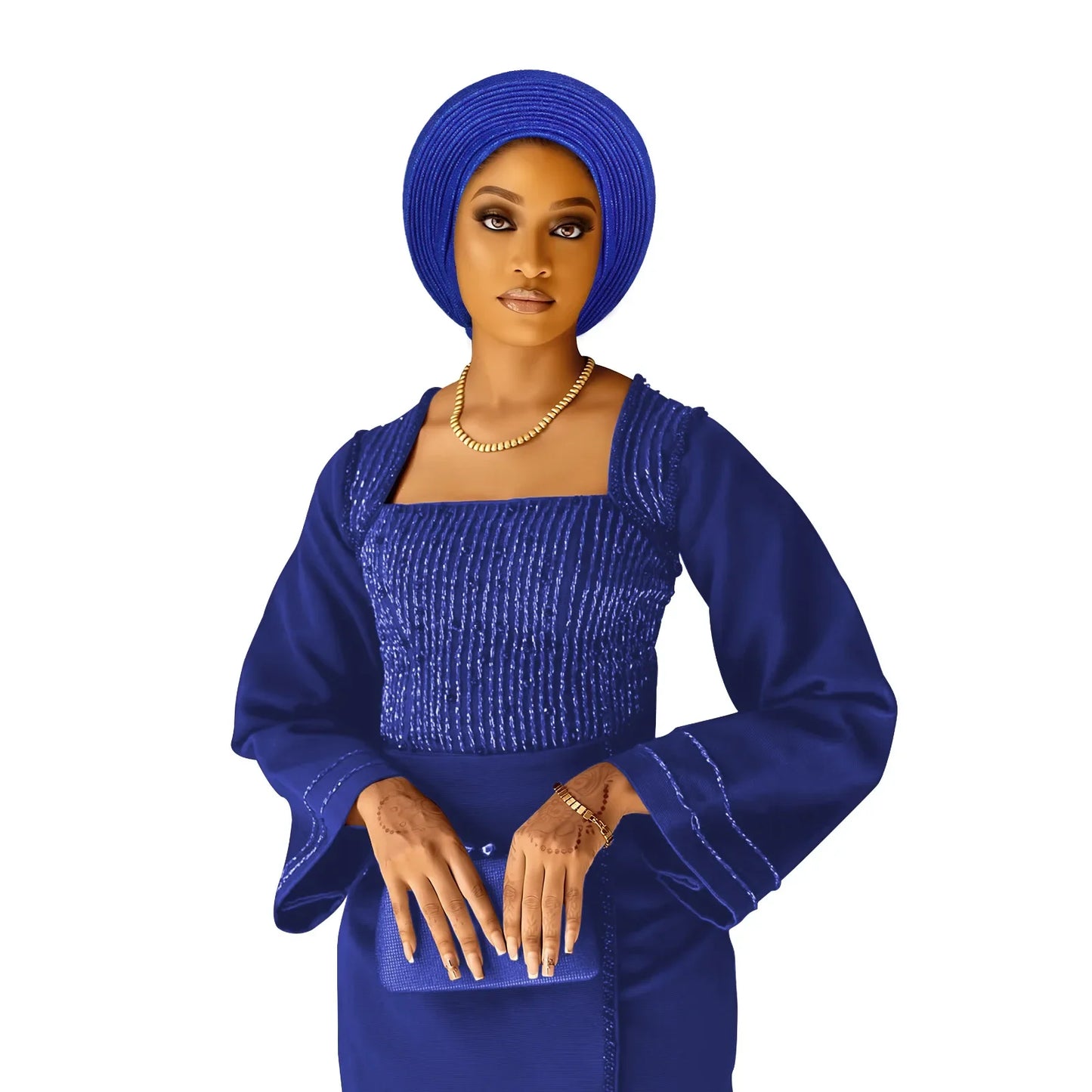 Casquette Turban plissée pour femmes africaines déjà fabriquées Auto Gele femme bandeau Nigeria dame chapeaux chapeau fête de mariage chapeaux