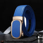 Ceinture bleue pour hommes et femmes, ceintures à boucle automatique, ceinture féminine Cinturon décontractée à la mode, vert blanc noir rouge disponible