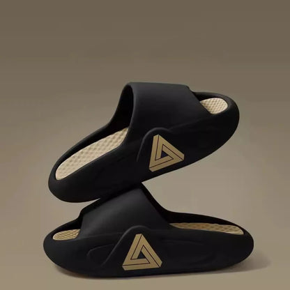 Pantoufles d'été à semelle épaisse pour hommes et femmes, sandales d'intérieur à fond souple EVA, chaussures de plage légères, tongs