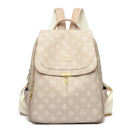 Sacs à Dos imprimés kangourou classiques Sac à Dos en Cuir Pu pour femmes Sac d'école à bandoulière pour mère Sacs à Dos Sac de transport A Dos