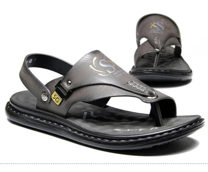 Marque hommes sandales été à semelles souples anti-dérapant chaussures de plage mâle en plein air confortable hommes pantoufles de luxe de haute qualité sandalias