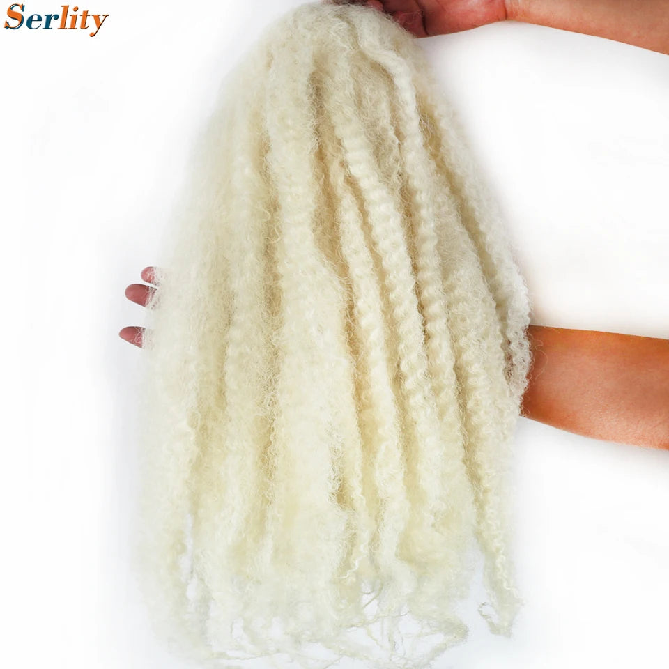 Marley Twist cheveux tressés pré - étirés pack de 1 - 6 ombre boucles africaines crochet cheveux tressés pour faux locs Jumbo Marley Twist cheveux