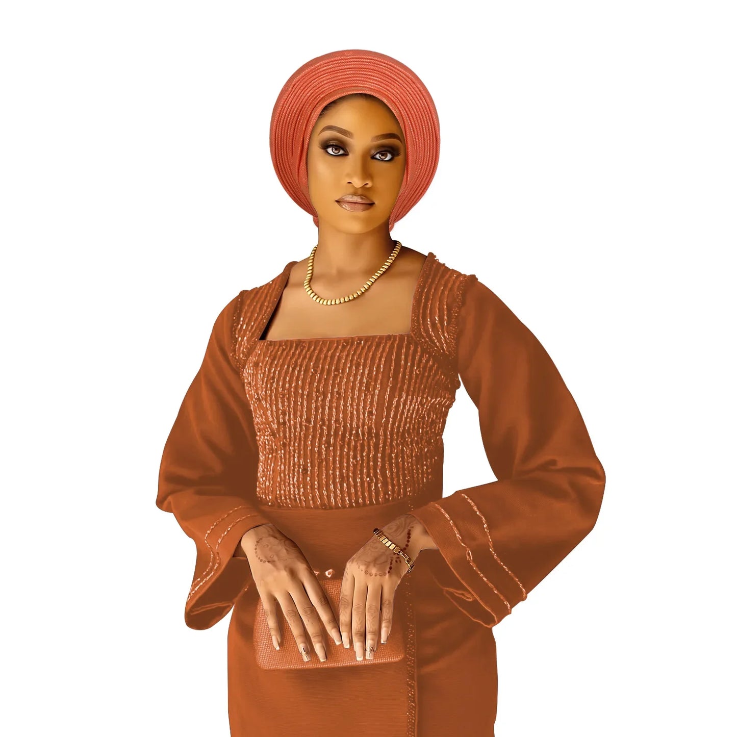 Casquette Turban plissée pour femmes africaines déjà fabriquées Auto Gele femme bandeau Nigeria dame chapeaux chapeau fête de mariage chapeaux