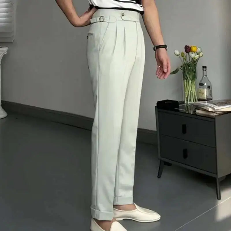 Pantalon de Surintendant d'Affaires pour Homme, Vêtement de Qualité Supérieure, Décontracté, Taille Haute, Jambes Droites, Zones, Printemps, Paris, 2023