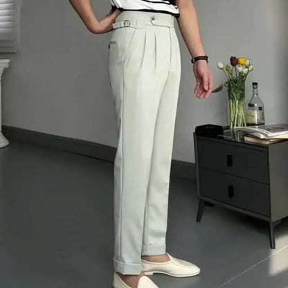 Pantalon de Surintendant d'Affaires pour Homme, Vêtement de Qualité Supérieure, Décontracté, Taille Haute, Jambes Droites, Zones, Printemps, Paris, 2023