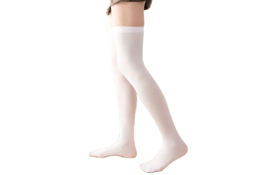 SimpleDairy-Chaussettes Hautes pour Femme, 50cm, Cosplay d'Halloween, Au-dessus du Genou, Bas Longs Décontractés