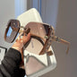 Lunettes de soleil carrées surdimensionnées pour femmes, marque de luxe, Vintage, pour l'extérieur, 2025