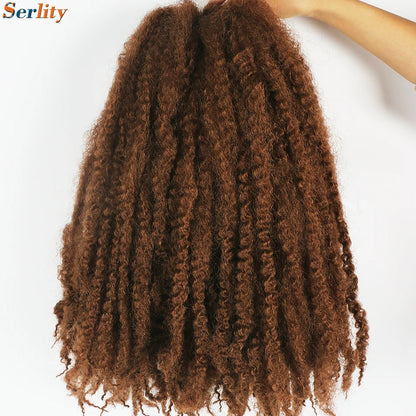 Marley Twist cheveux tressés pré - étirés pack de 1 - 6 ombre boucles africaines crochet cheveux tressés pour faux locs Jumbo Marley Twist cheveux