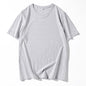 T-shirt manches courtes homme, uni et décontracté, 100% coton, 12 pièces, été