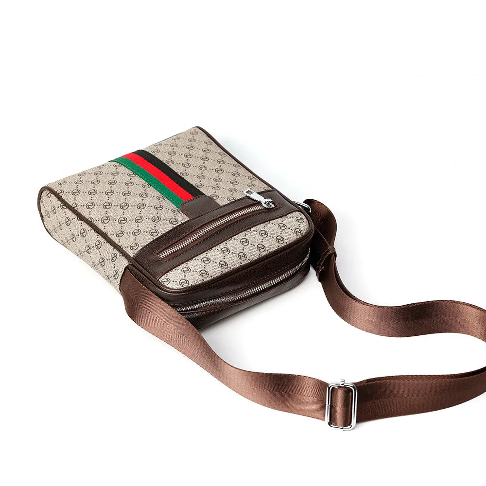 Design de luxe hommes sacs à bandoulière mode Plaid lettre imprimé sac à bandoulière hommes carré sac à bandoulière mâle fronde sac de messager