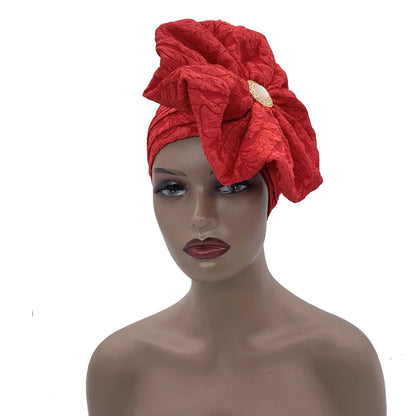 Chapeau Turban à grande fleur pour femmes, casquette Hijab musulmane, diamants, enveloppe de tête, Bandana, casquette de chimio, chapeau africain, 2023