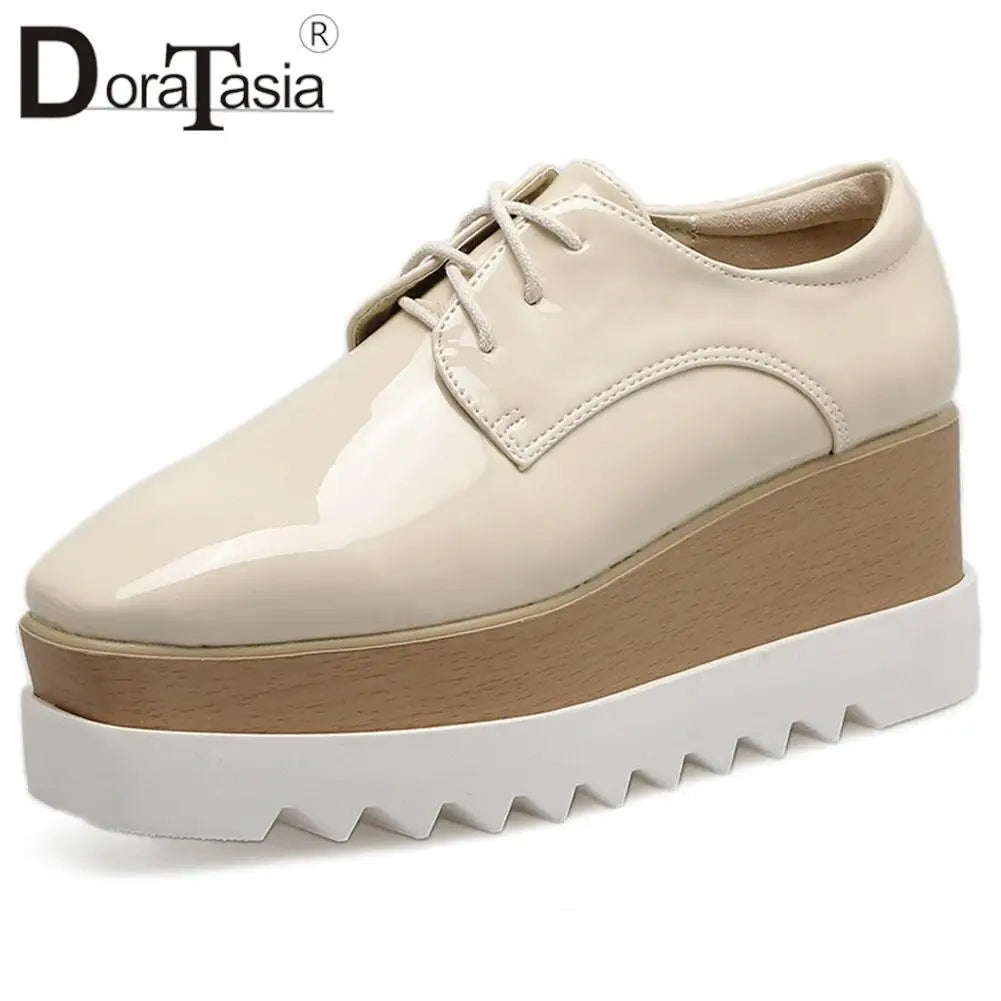 Plate-forme plate solide pour femmes, chaussures plates pour femmes, Parker carré, décontracté, printemps, automne, tout neuf, mode, strucgirls, loisirs