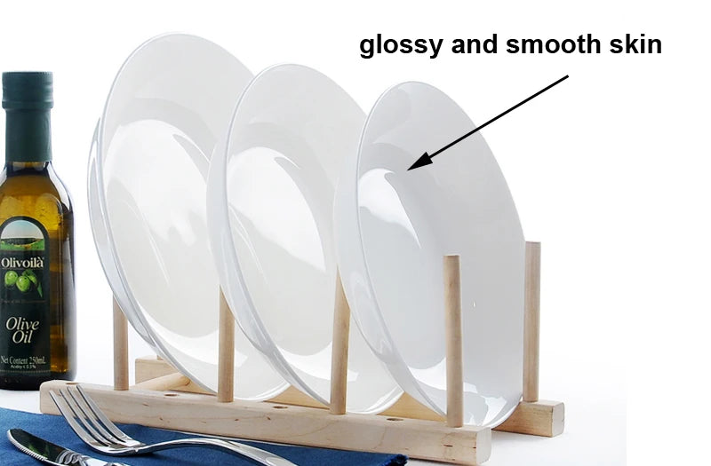 Assiettes et plats en porcelaine tendre, plats de buffet en céramique pour la fête, chargeurs d'assiettes, ensemble de 2 pièces, 8 + 10 pouces