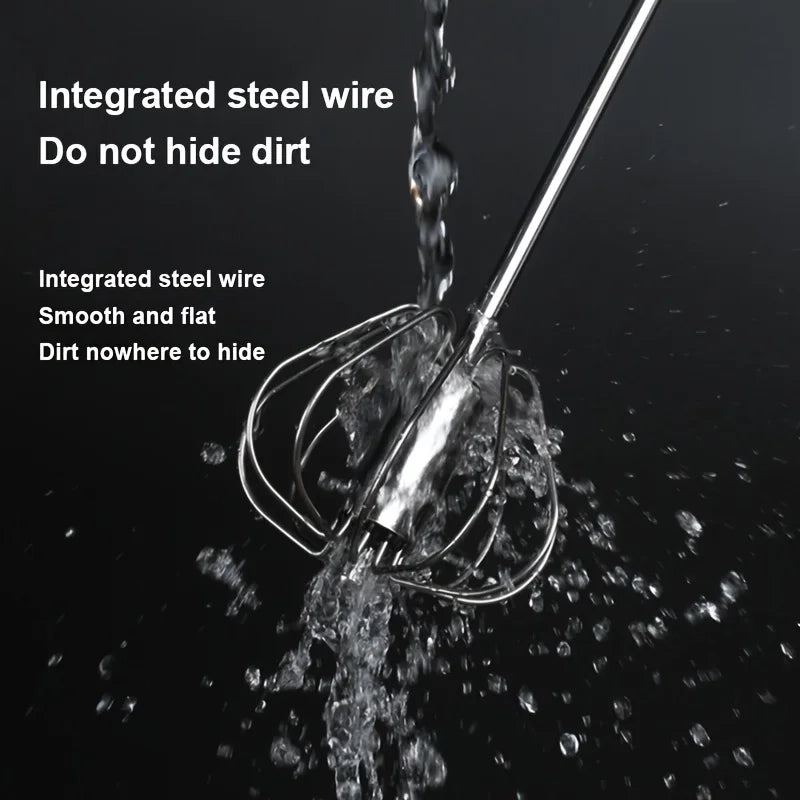 Batteur à œufs en acier inoxydable, mélangeur semi-automatique Durable pour mélanger la crème aux œufs sans effort, remuant et battre pour la cuisson en cuisine