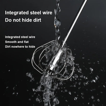 Batteur à œufs en acier inoxydable, mélangeur semi-automatique Durable pour mélanger la crème aux œufs sans effort, remuant et battre pour la cuisson en cuisine