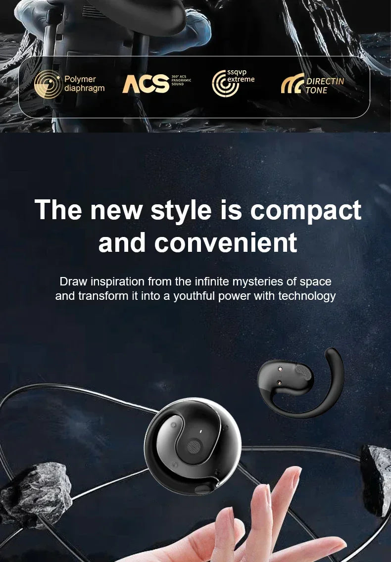 OWS casque sans fil Bluetooth casque avec microphones HiFi stéréo son écouteurs Smart Touch sport étanche écouteurs pour téléphone