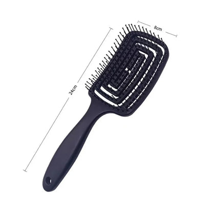Peigne de Massage élastique ajouré, brosse à cheveux, peignes de Massage du cuir chevelu, démêlant de coiffure, outil démêlant à séchage rapide, 1 pièces