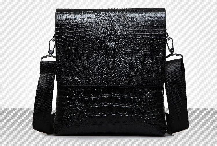 Marque de luxe sac de messager hommes en cuir affaires Alligator sac à bandoulière mâle sacoche décontractée Crocodile Grain sac à bandoulière pour hommes