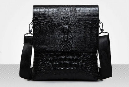 Marque de luxe sac de messager hommes en cuir affaires Alligator sac à bandoulière mâle sacoche décontractée Crocodile Grain sac à bandoulière pour hommes