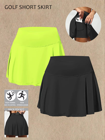 Mise à niveau des vêtements de golf pour femmes de sport 2.0 ﻿ Jupe poches multiples Mallas Gym extérieur jupe short respirant Fitness été Shorts