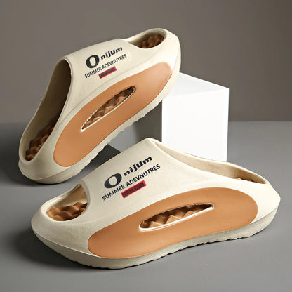 Pantoufles d'été décontractées pour hommes et femmes, Style Couple, pantoufles de plage en plein air, antidérapantes et Anti-odeur, nouvelle collection 2025