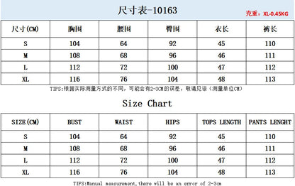 Femmes décontracté col rond cordon à manches courtes haut et taille haute pantalon ensemble été solide deux pièces costume ensembles tenues ensemble femme