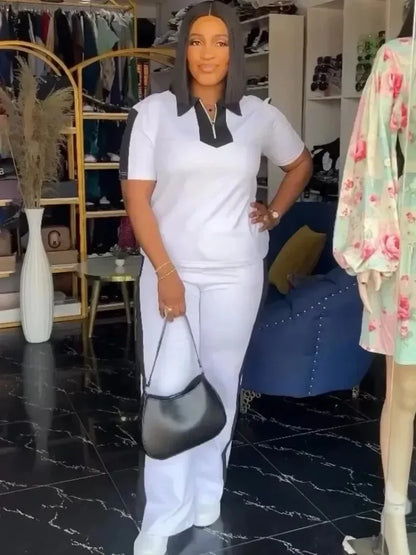 2 pièces femmes ensembles Dashiki africain nouveauté été automne correspondant ensembles deux pièces ensembles haut pantalon costumes tenues vêtements