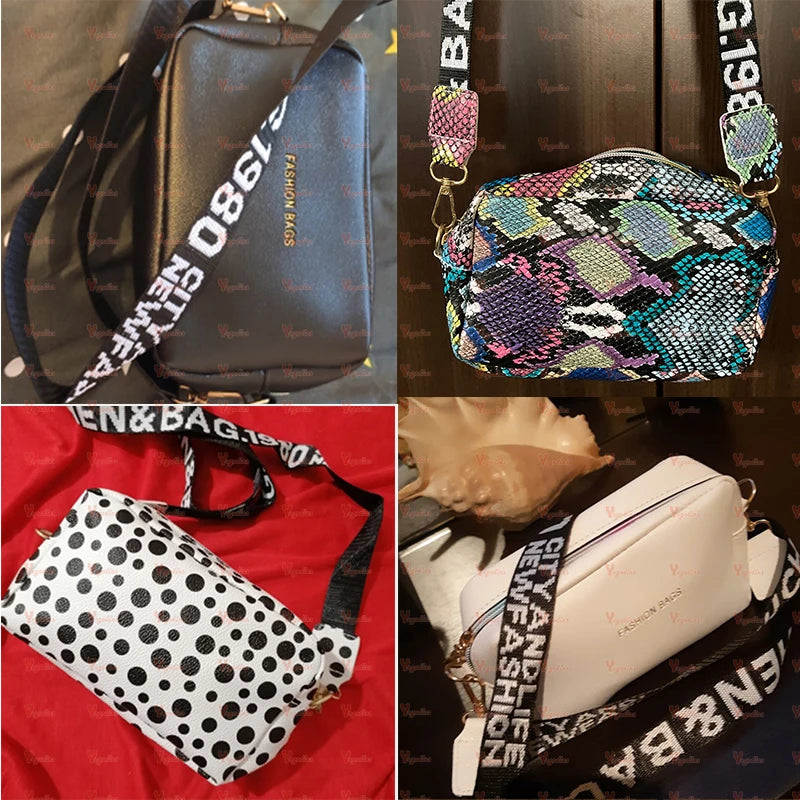 Yogodlns mode petit sac carré pour femmes en cuir PU sac à bandoulière lettre sangle sac à bandoulière sac à main tendance Bolsa