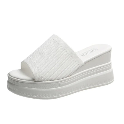 Talon optique compensé pour femmes, pantoufles d'été, sexy, carré, robe Parker, chaussures de soirée, talons hauts, ogo, escarpins décontractés, nouveau