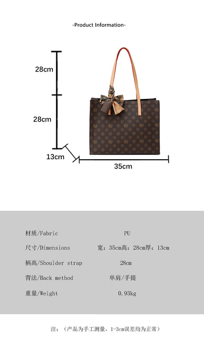 Sac fourre-tout d'affaires haut de gamme – Shopper professionnel pour femmes avec section technique dédiée et fonction de blocage RFID