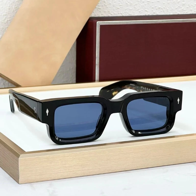 JMM ASCARlI lunettes de soleil carrées en acétate UV400 2025 lunettes photochromiques vintage de luxe pour hommes femmes voyage en plein air avec étui