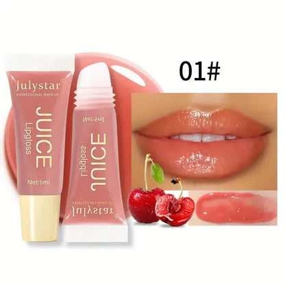 Gelée liquide hydratante et éclaircissante, huile de baume Jules, parfum de fruits Jules Lines Jelly Pout, verre brillant