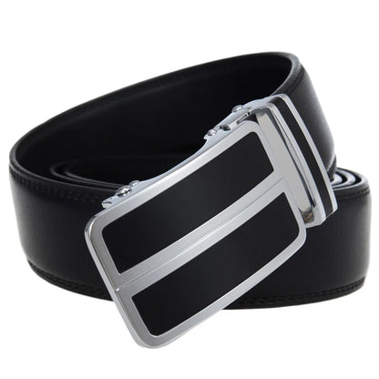 Plyesxale Black Khaki Blue Red White Leather Belt For Men Good Quality Mens Belts Luxury Automatic Buckle Waist Strap Male B1049