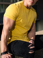 T-shirt de Fitness musculaire été hommes athloisir entraînement à manches courtes T-shirt de haute qualité coton hommes T-shirt Gym Sport chemise hauts